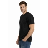 Męska koszulka T-shirt 100% miękka bawełna czarna roz. 3XL